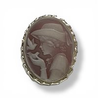 Brosche Mandile 1922 Dame Cammei  in Silber 2MSPCM155